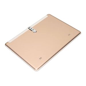 Golden Tablet, IPS Desktop Tablet Screen 3GB RAM 32GB ROM 5G WiFi 100-240V for Study (US Plug)