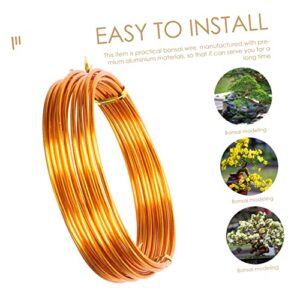 YARNOW 4pcs Practical Model Gardening Starter Brown Wire Golden Craft Climbing Making Holding Aluminum Sculpting Modelling Training Mm Plant Garden Bonsai Bike Tree Fence Wires Skeleton