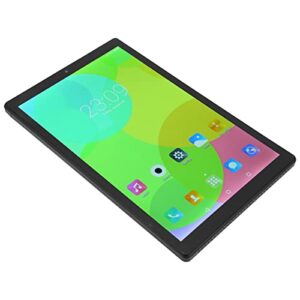weyi black tablet, 100‑240v 10.1 inch ips 6gb ram 128gb rom 2560x1600 octa core cpu reading tablet for travel (us plug)