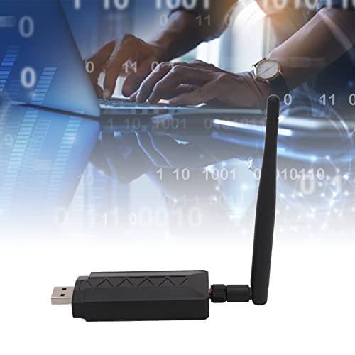 Rengu Computer WiFi Adapter, ABS Material USB WiFi Adapter 2.4G Network Frequency for Office