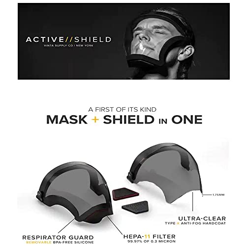 BFhongly 2 Pack Anti Fog Protective Full Face Shield, Plastic Safety Face Shield Equipment for Unisex and Adult, Reusable High-Definition Face Protection for Eye, Nose, Mouth Protection