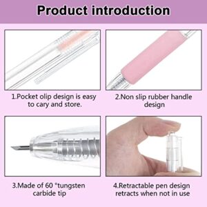 6PCS Student Utility Knife Pen-Cartoon Pattern Craft Cutting Tool Paper Pen Cutter Knife Creative Retractable，Art Utility Precision Paper Cutting Carving Tools