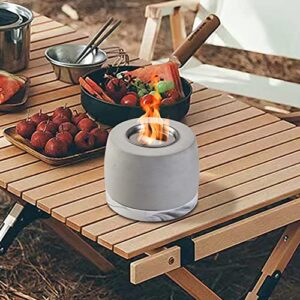 Tabletop Fire Pit with Roasting Sticks & Funnel, Portable Indoor/Outdoor Mini Small Fireplace, Tabletop Smores Sandwich Biscuit, Modern Home Decor Clearance Living Dining Room Patio Balcony Backyard