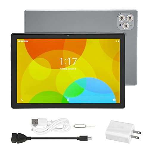 VINGVO 10.1 Inch Tablet, 100-240V Tablet PC 1600x2560 IPS Screen for Travel (US Plug)