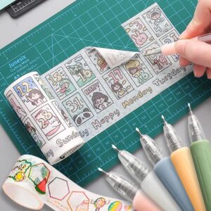 3/6/12pcs Utility Pen Knife, Morandi Color Cartoon Pattern Student Utility Knife, Cutting Pen, Cartoon Pattern Student Utility Knife Pen, Art Utility Knife Pen (6pcs)