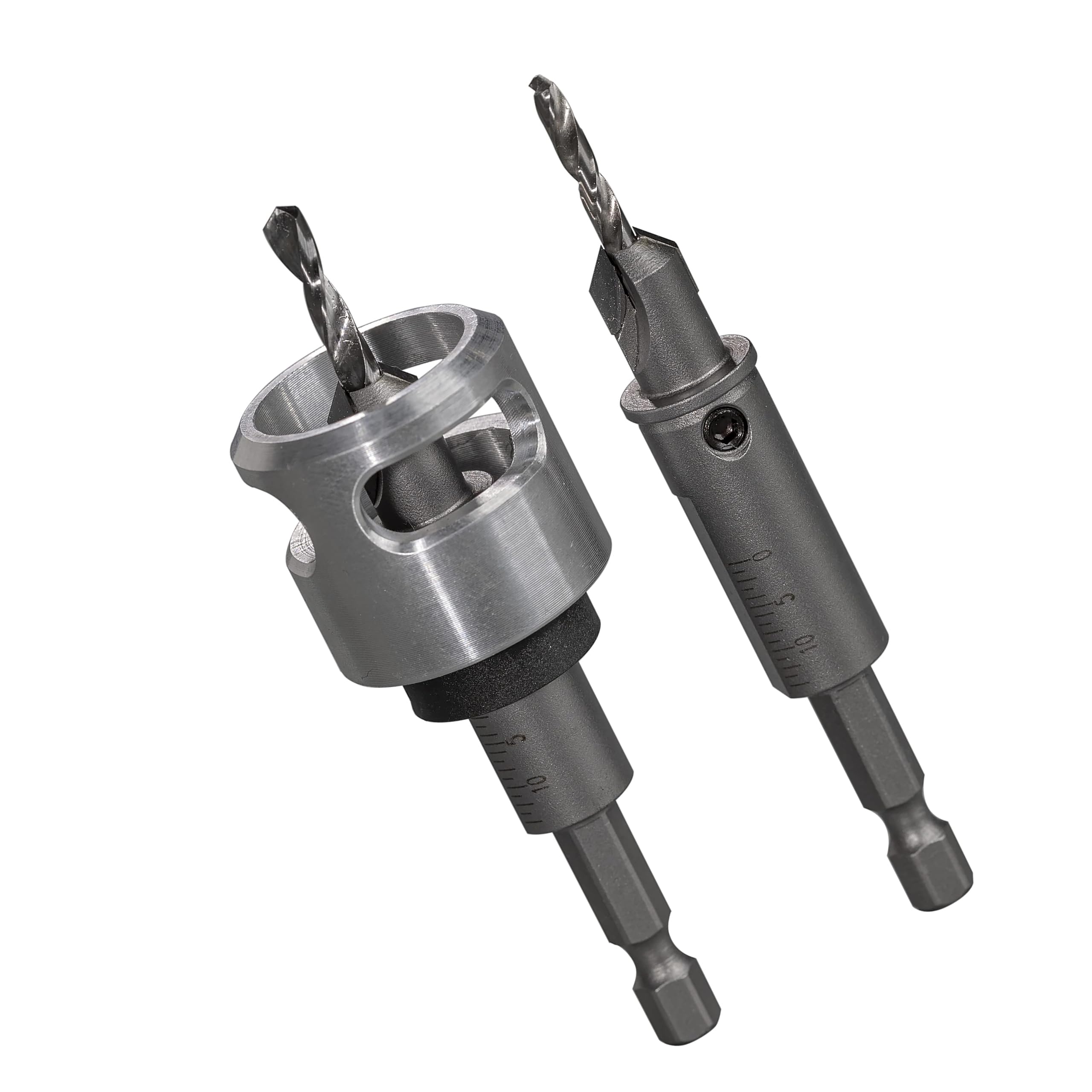 BETOP Industrial Tools-4pc Set Carbide Tipped 82-Deg Countersink bit with Drilling Depth Stop