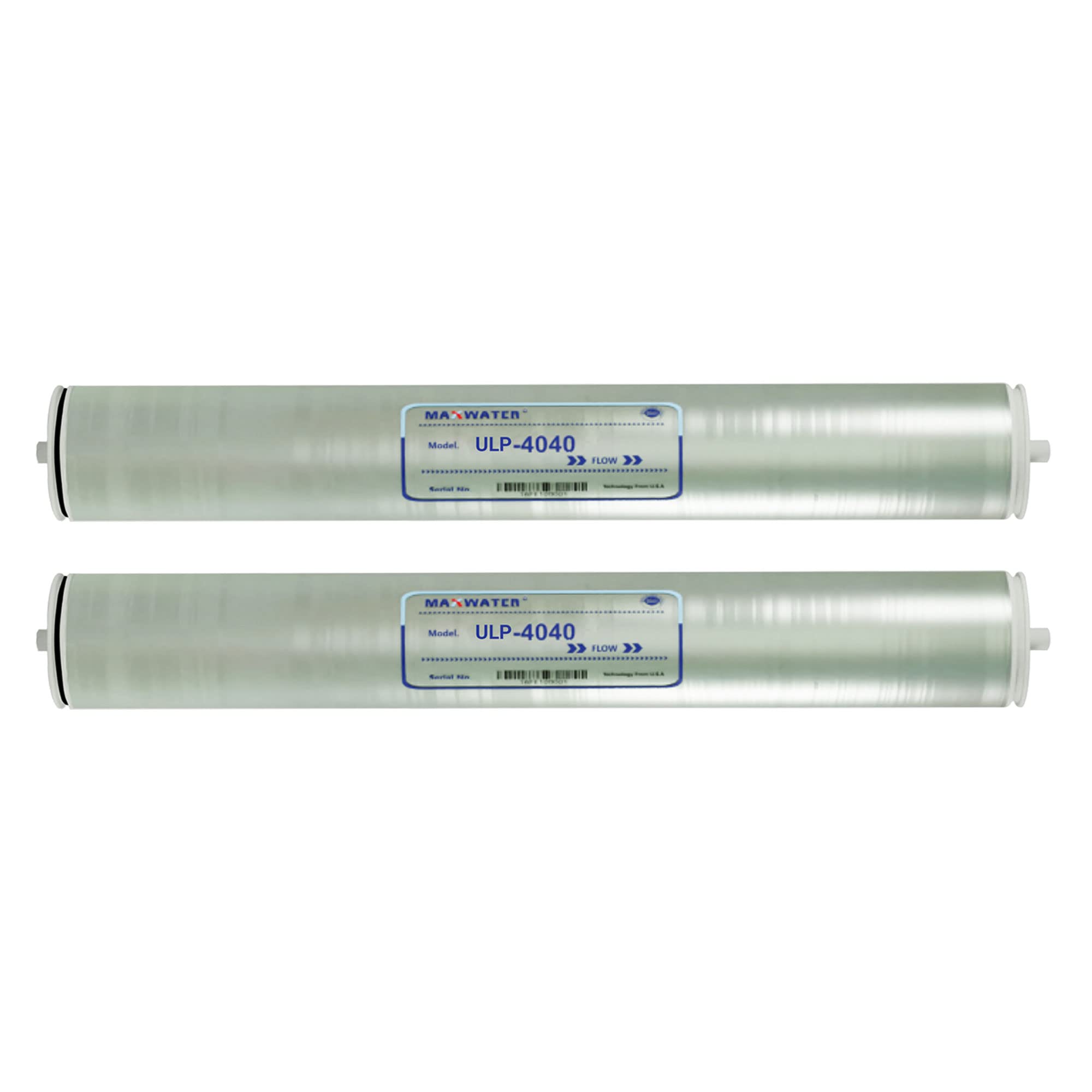 Max Water Reverse Osmosis 4040 Commercial RO Membrane (ULP-4040: 2600GPD) size 4" x 40" good for Industrial, Agricultural, Whole House & more (2)