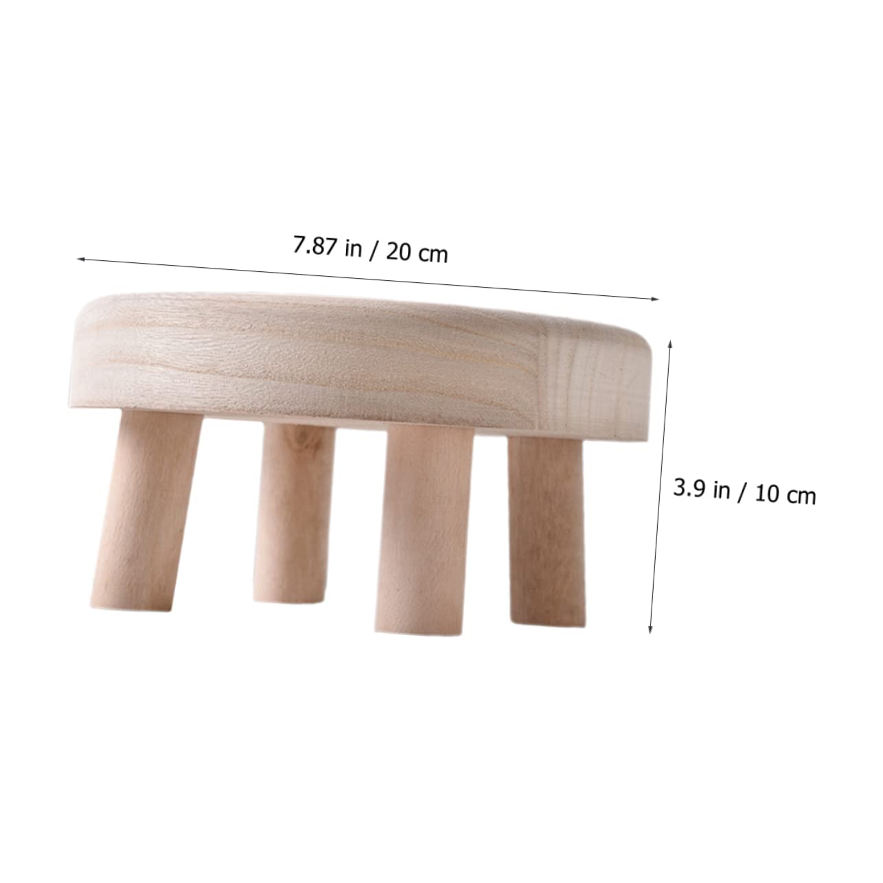 STOBAZA 2pcs Wooden Stool Flower Stand Wood Stool Flower Pot Riser Holder Decorative Plant Holder Bonsai Riser Plant Stands Wooden Plant Riser Plant Riser Holder Potted Plant Decorations