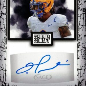 2021 Sage Premier Draft Football #A153 Damar Hamlin Certified Autograph Pre-Rookie Card