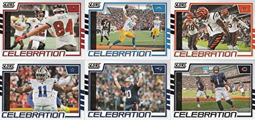 2022 Panini Score Football Cards Celebration INSERT SET 25 CARDS Mahomes Brady Herbert Allen Chase Waddle and More