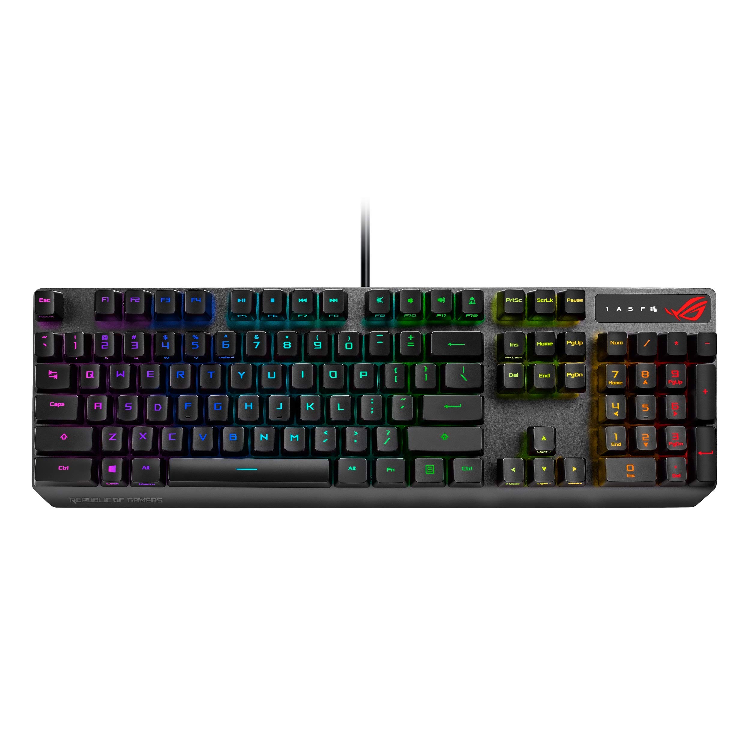 ASUS ROG Mechanical Gaming Keyboard and Extended Gaming Mouse Pad Bundle