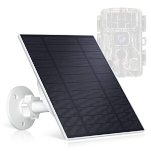 dehkata trail camera solar panel 10400mah, solar battery charger kit 6v 9v 12v, ip66 waterproof hunting accessory, fits most solar panel for trail cam