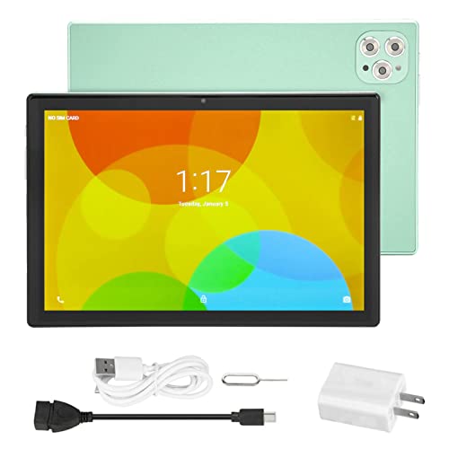 Huleo Gaming Tablet, 10.1in Tablet 1600x2560 6GB RAM 128GB ROM for Long Commutes (US Plug)