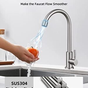 Cold Water Only Faucet SUS304 Stainless Steel Faucet for Kitchen Sink