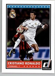 2015 donruss #1 cristiano ronaldo real madrid soccer trading card
