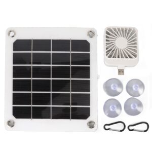 5v 20w portable solar panel with 10w cooling fan, usb interface monocrystalline solar panel