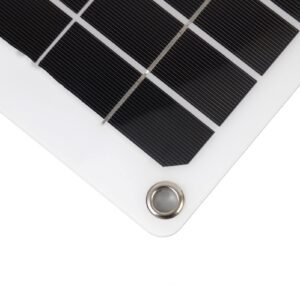 5V 20W Portable Solar Panel with 10W Cooling Fan, USB Interface Monocrystalline Solar Panel