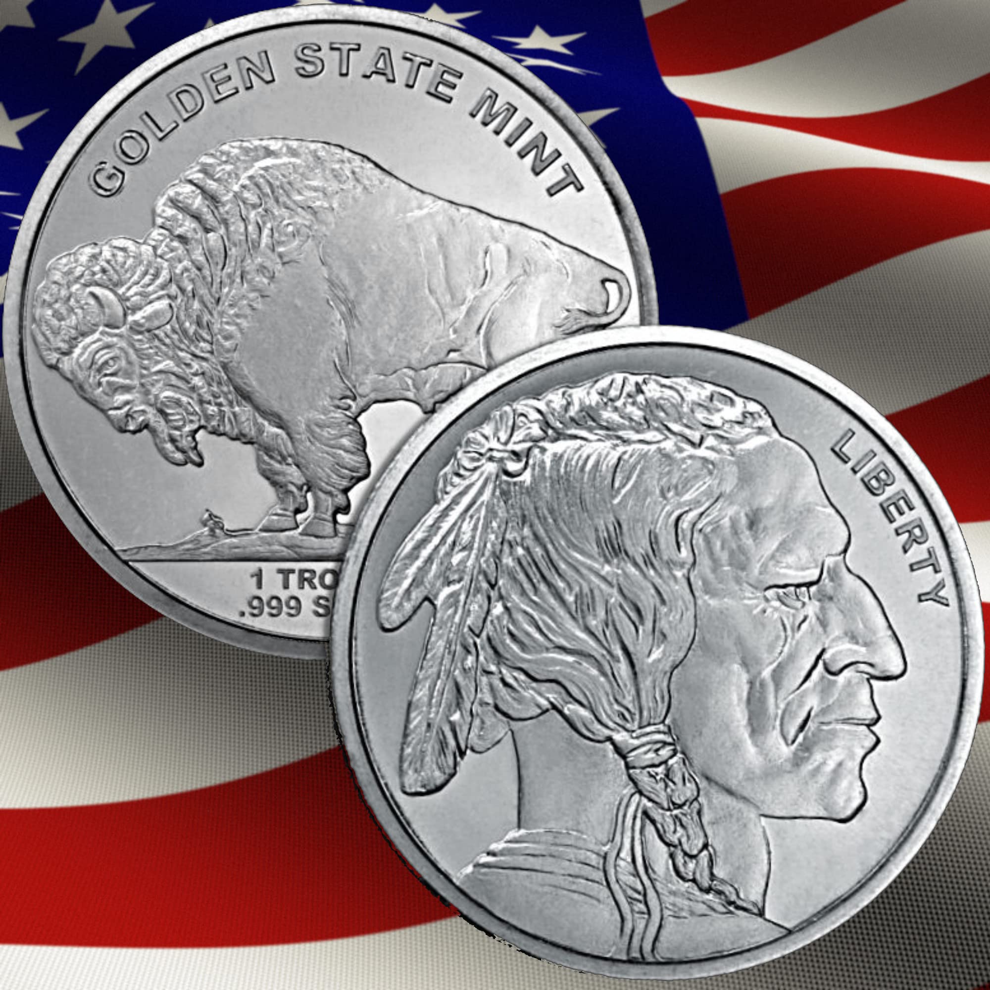 1 oz .999 Buffalo Authentic Silver Round