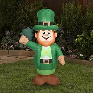 Gemmy Airblown Inflatable Leprechaun, 3.5 ft Tall