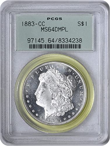 1883 CC Morgan Dollar PCGS MS64DMPL