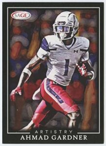 2022 sage artistry #1 ahmad gardner uer rc rookie football trading card