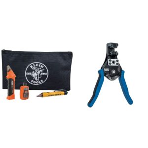 klein tools circuit breaker finder tool kit with wire stripper/cutter (11063w)