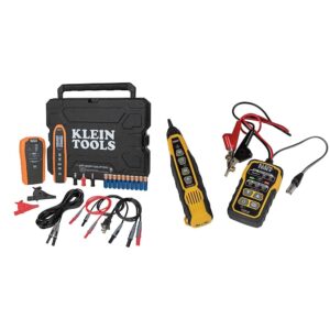 klein tools et450 advanced circuit breaker finder and wire tracer kit & vdv500-820 cable tracer with probe tone pro kit for telephone, internet, video, data and communications cables