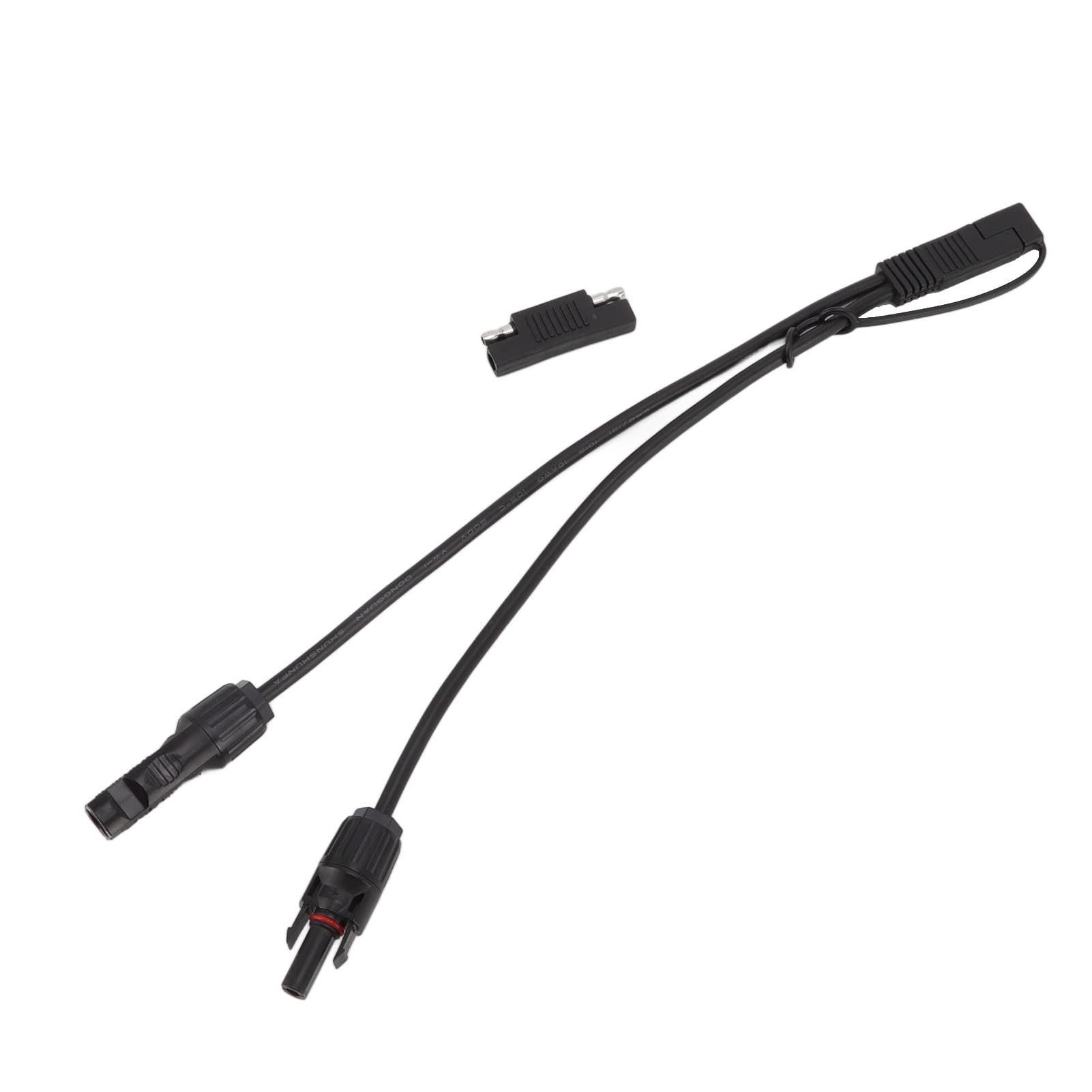 Solar Panel to SAE Adapter Cable 10AWG 0.35m SAE Solar Extension Cable for for Automobiles, Solar Devices