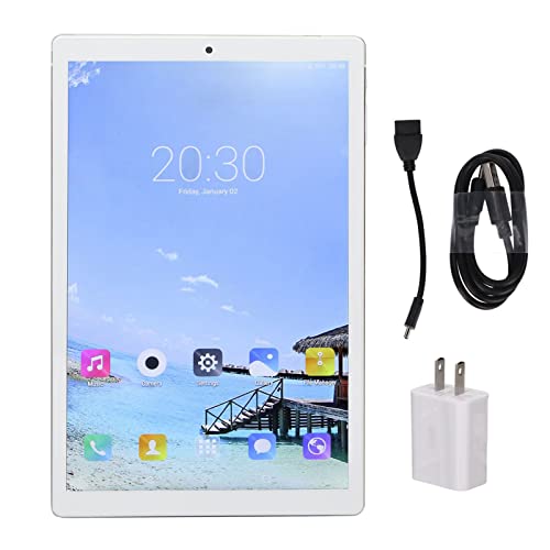 Naroote 10in Tablet, 2GB RAM 32GB ROM Dual Speakers Tablet PC for Elderly (US Plug)