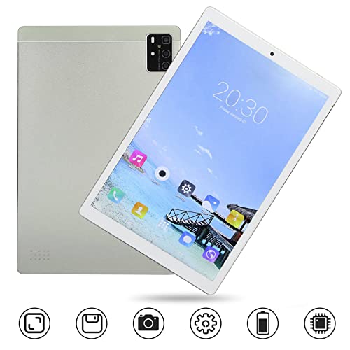 Naroote 10in Tablet, 2GB RAM 32GB ROM Dual Speakers Tablet PC for Elderly (US Plug)