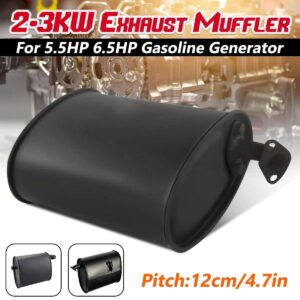 Erhai Gasoline Generator Universal 2-3KW Exhaust Muffler for 5.5HP 6.5HP 3500W 4000W Accessories