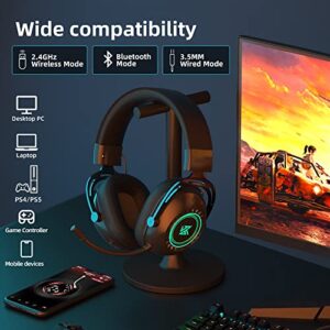 KZ GP20 Gaming Headset Wirelss Wired 2.4G Headphone for PC, PS4, PS5, Switch, Xbox One, Xbox Series X|S, Mobile