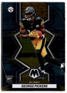 2022 panini mosaic #282 george pickens rc rookie nfl debut pittsburgh steelers