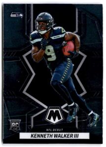 2022 panini mosaic #284 kenneth walker iii rc rookie nfl debut seattle seahawks