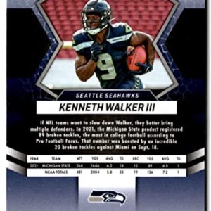 2022 Panini Mosaic #284 Kenneth Walker III RC Rookie NFL Debut Seattle Seahawks