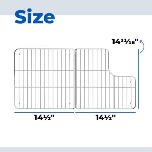 ANTOBLE K-6639-ST Sink Rack Compatible with Kohler Whitehaven Farmhouse Cairn K-6488 K-6489 K-27785 Bottom Basin Rack Kitchen Sink Protector 36" for Kohler Stainless Steel Sink Grid Replacement Part