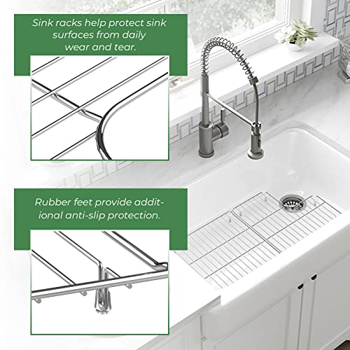 6639-ST Kitchen Bottom Basin Sink Rack for Kohler Whitehaven K-6488 and K-6489 304 Stainless Steel Sink