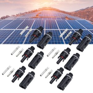 6 Set Solar Connectors Solar End Panel Connector Brass PPO Waterproof Solar Connectors Solar And Wind Power Parts And Accessories