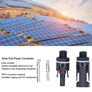 6 Set Solar Connectors Solar End Panel Connector Brass PPO Waterproof Solar Connectors Solar And Wind Power Parts And Accessories