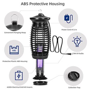 Avokadol Bug Zapper,4200V High Power Insect Fly Traps,Electric Mosquito Killer with 365nm UV Light, 2,100 Sq.FT Coverage,Portable Pest Controller for Home/Patio/Camping.