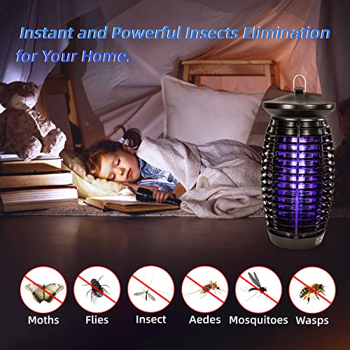 Avokadol Bug Zapper,4200V High Power Insect Fly Traps,Electric Mosquito Killer with 365nm UV Light, 2,100 Sq.FT Coverage,Portable Pest Controller for Home/Patio/Camping.