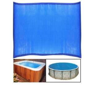 9x9ft 16-mil spa hot tub solar cover - uv resistant hot tub thermal insulation blanket - insulated hot tub bubble cover - thermal blanket for hot tub - insulation thermal cover