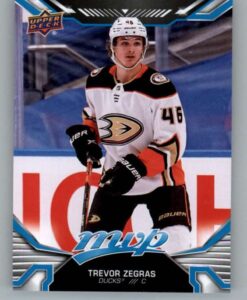 2022-23 upper deck mvp #199 trevor zegras anaheim ducks nhl hockey trading card