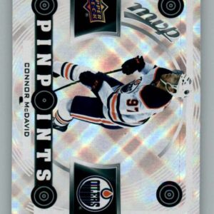 2022-23 Upper Deck MVP Pinpoints #PP-25 Connor McDavid Edmonton Oilers NHL Hockey Trading Card