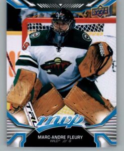 2022-23 upper deck mvp #79 marc-andre fleury minnesota wild nhl hockey trading card