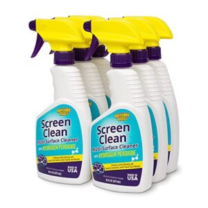 invisible glass 92013-6pk 16-ounce screen clean multi-surface cleaner perfect for touch screens, hygienically cleans laptops, smart phones, tablets, and more, pack of 6