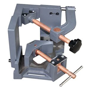 ‎kaka industrial ac-100h 3 axis welders clamp, heavy duty cast iron angle clamp