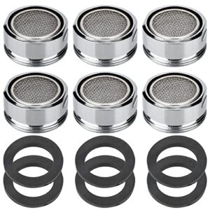 6 pcs faucet aerator 22 mm screw on aerator for sink faucet sink faucet aerator replacement for bathroom kitchen and garden