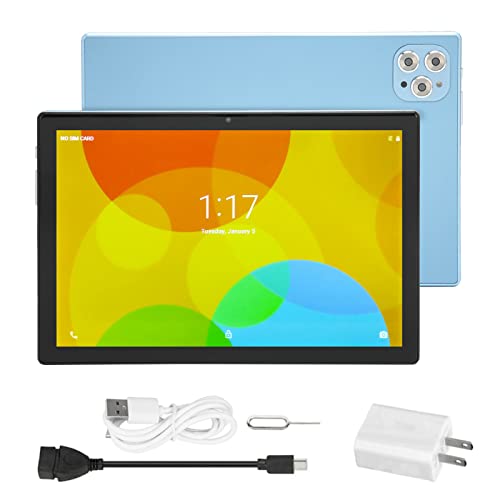 Tablet for Android10.1, 10.1 Inch 1600x2560 HD Touchscreen, 8 Core Processor, 6G RAM 128G ROM, 5G WiFi Bluetooth5.0 GPS, 8 24MP Dual Camera, 4G Network Calling