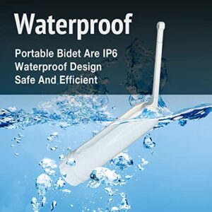 FOREARTH Portable Bidet Electric Bidets Travel for Women Men Handheld High Pressure Sprayer or Mobility Impaired Personal Hygiene Cleaning